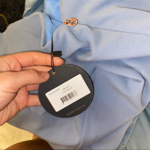 Nookie Passion Mini Dress Dusty Blue - Picture 5 of 5